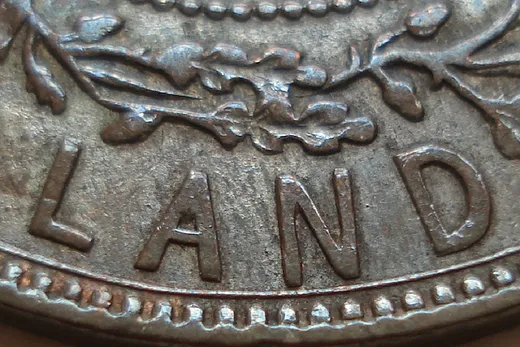 Re-engraved Letters in LAND