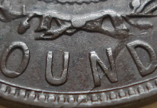 Re-engraved Letters in OUND