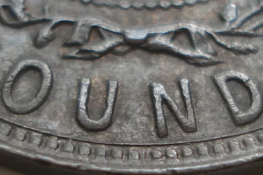 Re-engraved Letters in OUND