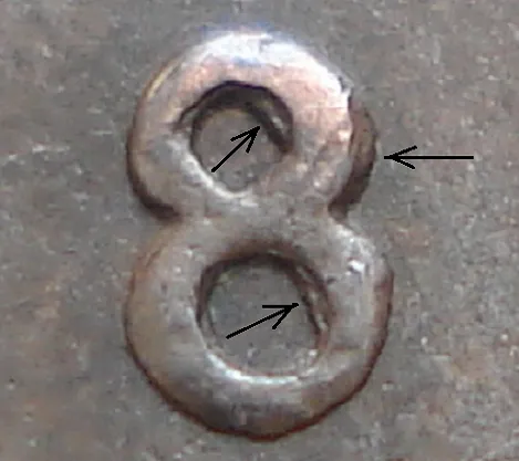 Repunched, Diamond-Shaped Eyes in 8