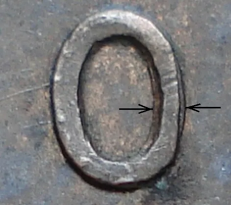 Re-engraved O in ONE