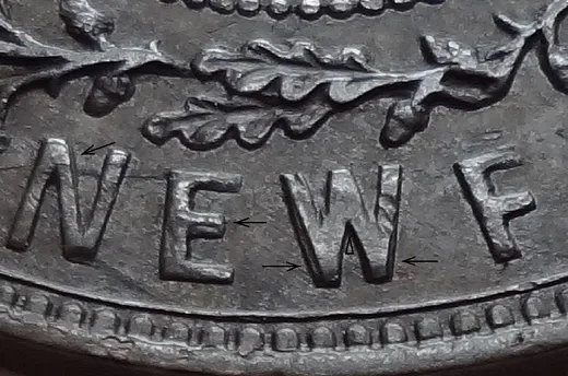 Re-engraved Letters in NEWF