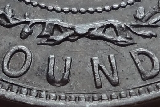 Re-engraved Letters in OUND