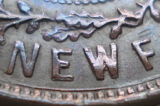 Re-engraved Letters in NEWF