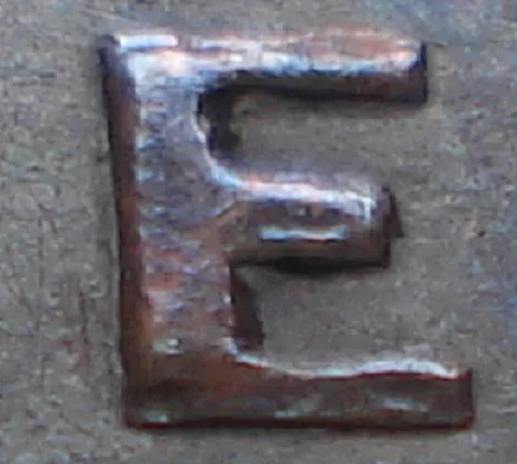 Re-engraved E in NEWF