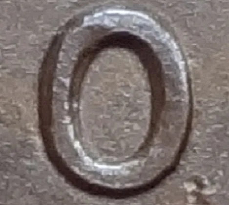 Re-engraved O in ONE