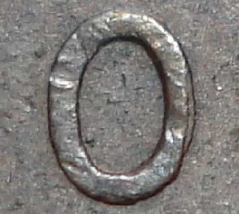 Re-engraved O in ONE