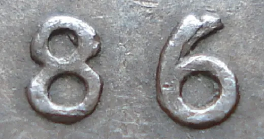 Repunched 8 & 6