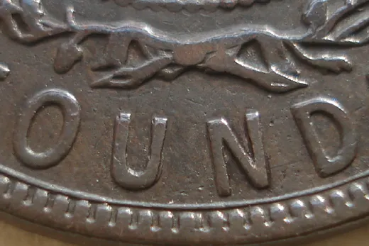 Re-engraved Letters in OUND