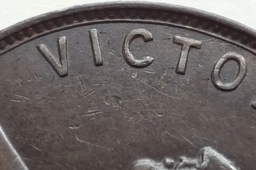 Re-engraved Letters in VICT