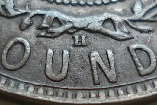 Re-engraved Letters in OUND
