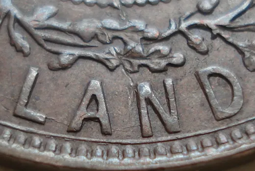 Re-engraved Letters in LAND
