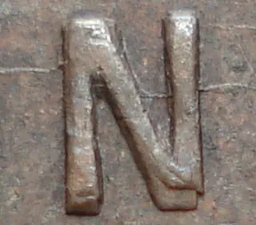 Re-engraved N in ONE