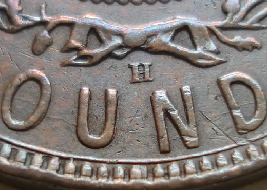 Re-engraved Letters in OUND