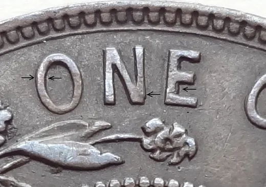 Re-engraved Letters in ONE