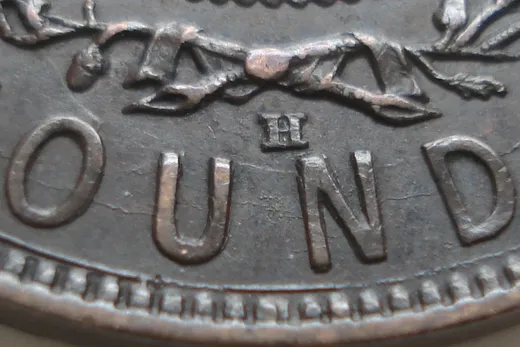 Re-engraved Letters in OUND