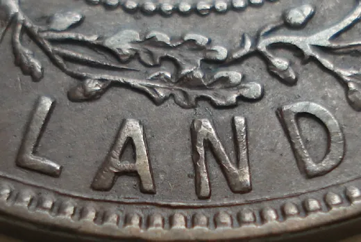 Re-engraved Letters in LAND