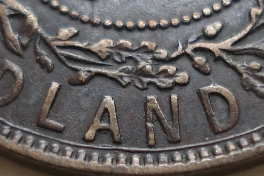 Re-engraved Letters in LAND
