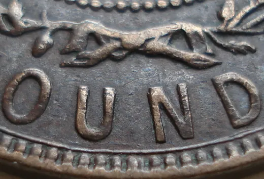Re-engraved Letters in OUND