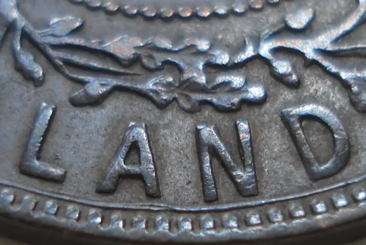 Re-engraved Letters in LAND