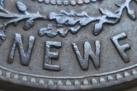 Re-engraved Letters in NEWF
