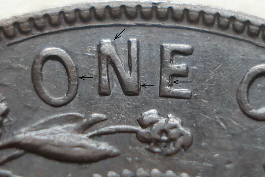 Re-engraved Letters in ONE