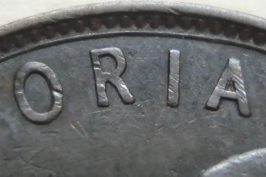 Re-engraved Letters in ORIA