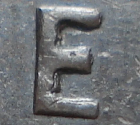 Re-engraved E in ONE
