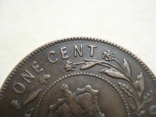 Re-engraved N in CENT
