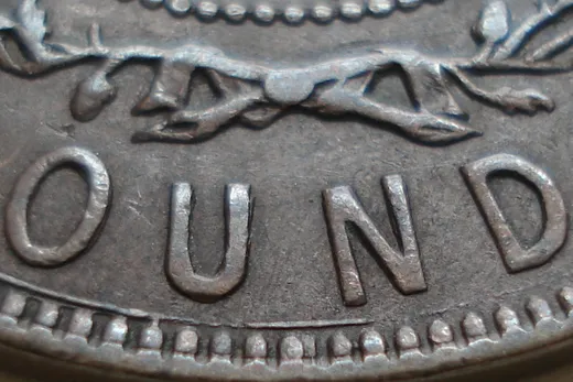 Re-engraved Letters in OUND