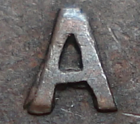 Re-engraved A in LAND