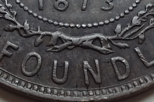 Re-engraved Letters in OUND