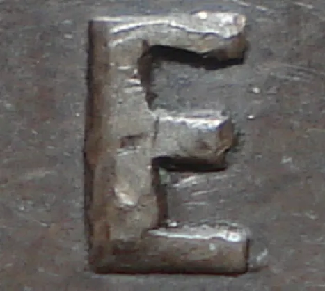 Re-engraved E in CENT