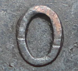 Re-engraved O in ONE
