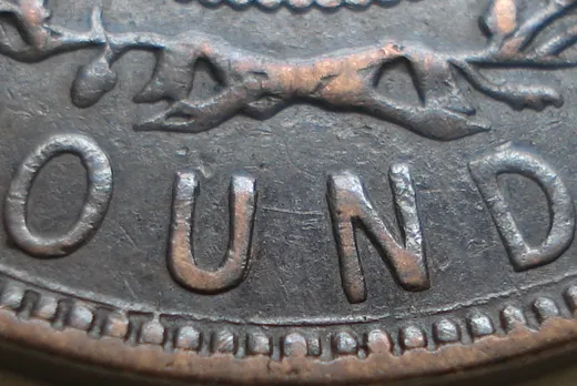 Re-engraved Letters in OUND