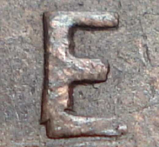 Re-engraved E in ONE