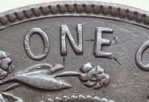 Re-engraved E in ONE