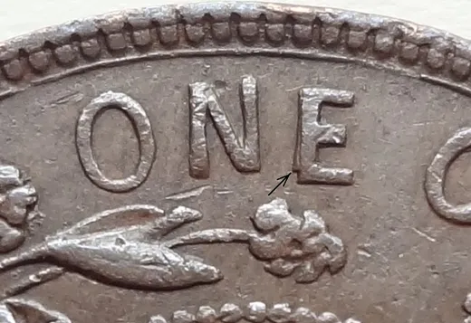 Re-engraved E in ONE