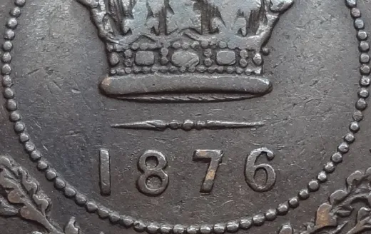 Medium Date, Repunched 7, Re-engraved F
