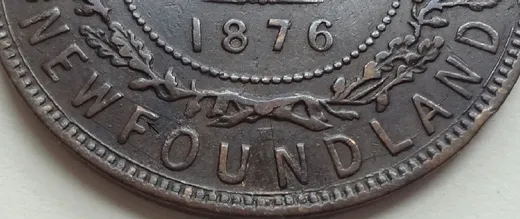 Re-engraved F in NEWFOUNDLAND