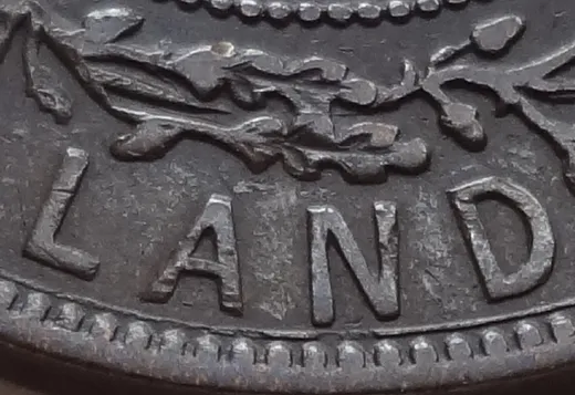Re-engraved Letters in LAND