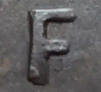 Re-engraved F in NEWF