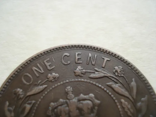 Re-engraved E in CENT