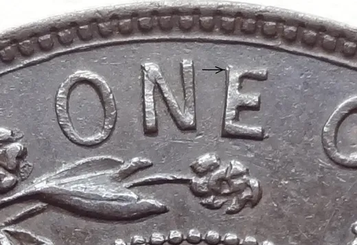 Re-engraved E in ONE