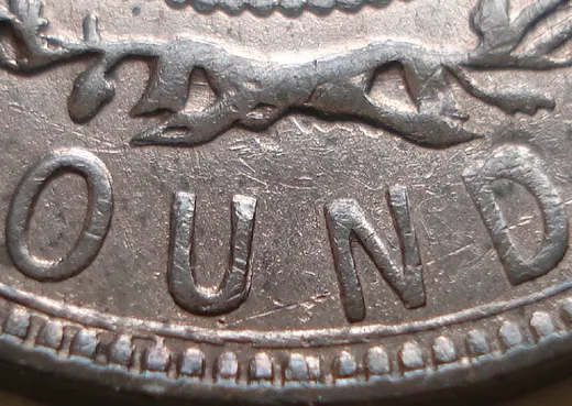 Re-engraved Letters in OUND