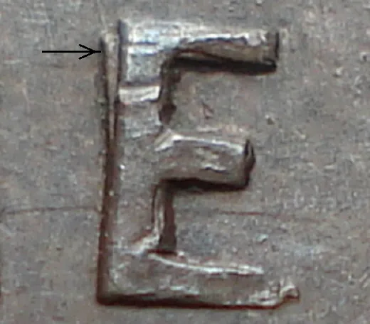 Re-engraved E in ONE