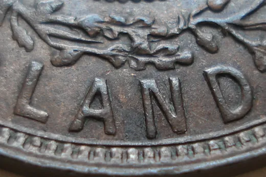 Re-engraved N & D in LAND