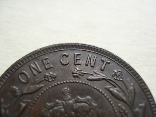 Re-engraved E in CENT