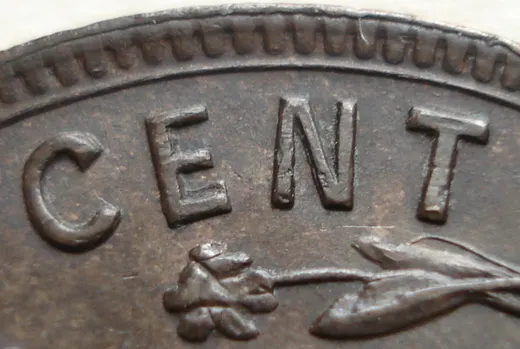 Re-engraved E & N in [CENT]