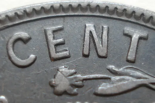 Re-engraved E & N in [CENT]